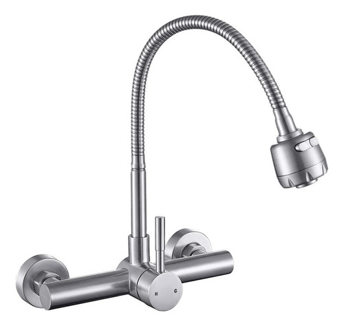 Nuevo Grifo Cepillado Universal De Cocina De Acero