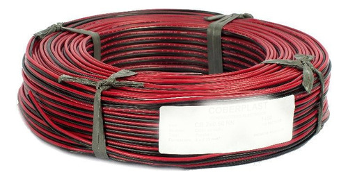 Rollo 100m Cable Rojo Negro Bafle 2x0,5mm Artekit Cb2x050rn