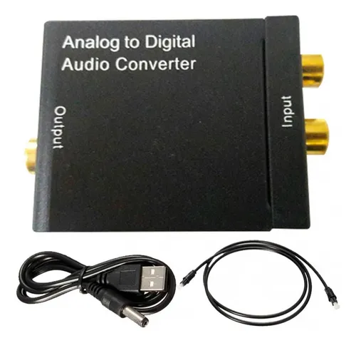 Conversor Audio Digital Jack Rca A Optico Toslink Usb