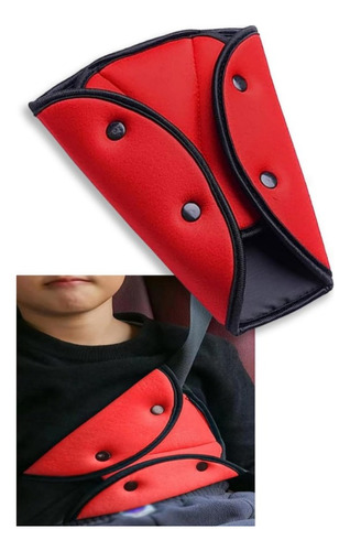 Rojo De Cobertor Cinturon Seguridad Para Niños Almohadilla