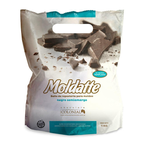 Chocolate Colonial Moldatte X1k Semiamargo-celiacos.pascuas