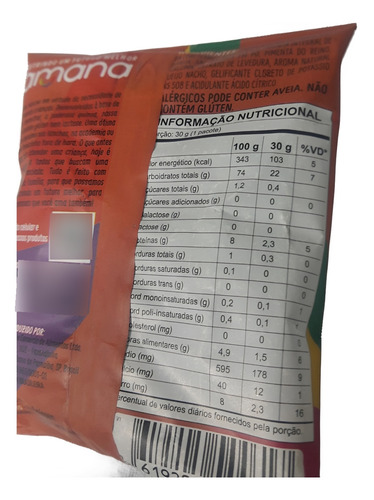 Snack Amanitos Quinua Sabor Queijo Nacho Sem Lactose Kit24un