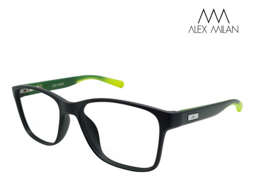 Armação De Grau Alex Milan Oculos Quadrado 3035 C4