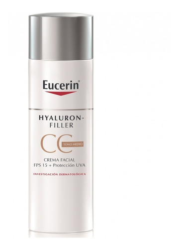 Eucerin Crema Facial Hyaluron Filler X50 Tono Medio 
