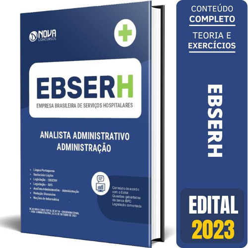 Apostila Ebserh 2023 - Analista Administrativo - 378 Páginas