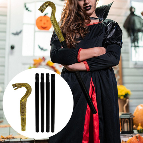 Bastón De Halloween, Cetro, Mango De Cabeza Estilo D