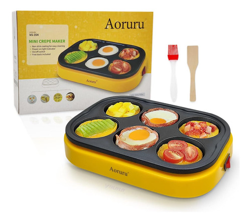 Aoruru Pancakes Maker Sartén Eléctrica Antiadherente Para Hu