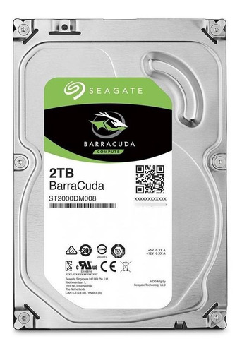 Imagen 2 de 6 de Disco Rigido Seagate 2tb Barracuda Sata3 64mb 3,5' Gaming
