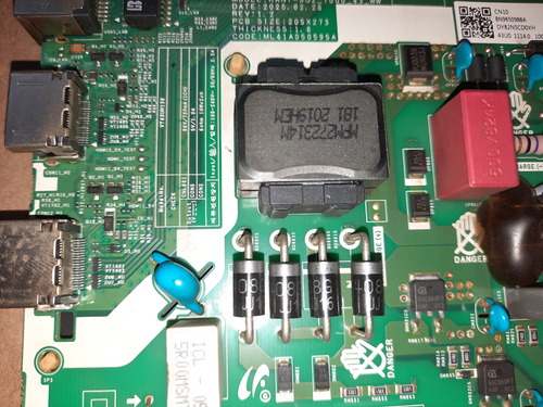 Tarjeta Main Modelo Un43tu7000f (Usado)