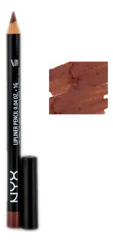 Lápiz Delineador De Labios Nyx Slim 822 Color Café