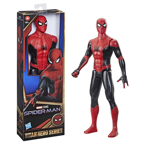 Imagen 2 de 4 de Marvel Spider-man Titan Hero Hombre Araña Traje Rojo Y Negro