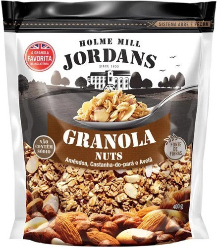 Imagem 1 de 1 de Granola Cereal Jordans Nuts Amêndoa Castanha-pará Avelã 400g