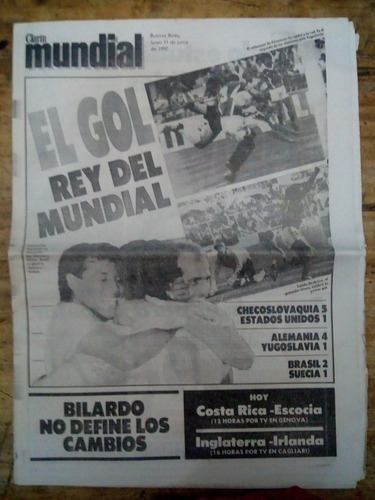 Clarín Mundial Lunes 11 De Junio De 1990 (cm90)