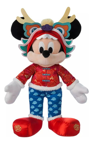 Peluche Mickey Mouse Año Nuevo Lunar Disney Store 2024