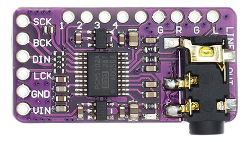 Decodificador I2s Pcm5102a Dac Gy-pcm5102 Módulo Reproductor