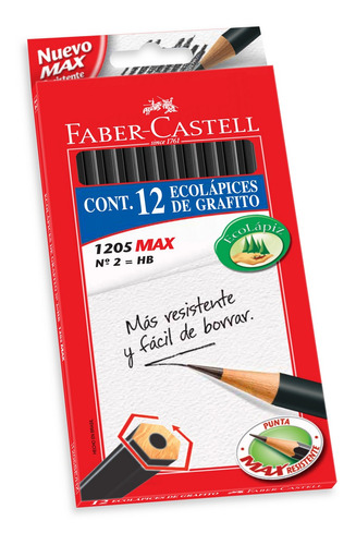 Lápiz Grafito Eco 1205 Faber-castell X12 Uds.