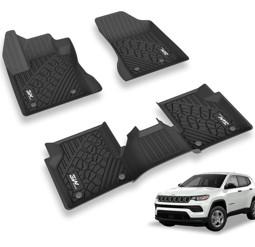 3w Alfombrillas Compatibles Con Jeep Compass - Tpe Para Tod.