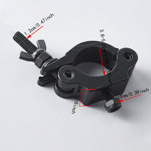 Lámparas De Escenario De Servicio Pesado Ancho Negro 3cm