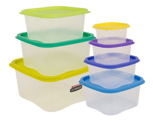 Taper Plastico Recipiente Hermetico Vianda X7 - Colombraro