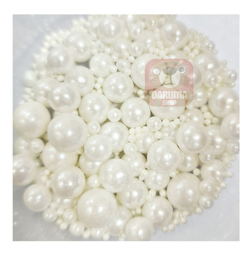Imagen 1 de 4 de Sprinkles Mix Perlas Comestibles Blanco Reposteria Belgrano