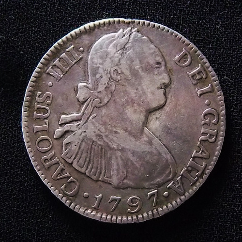 Guatemala 2 Reales 1797 Mb Plata Km 51 Carlos Iv