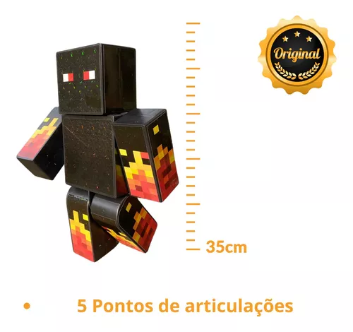 Kit Exclusivo: Boneco Athos Minecraft Articulado e Boneco Geleia