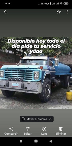 Imagen 1 de 5 de Servicio De Agua En Camiones Cisterna 12mil Litros
