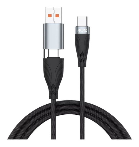 Cable Usb C 2 En 1 De 100 Watts Carga Super Rapida 1 Metro