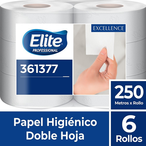 Papel Higienico Elite Excellence Doble Hoja 250 Metros