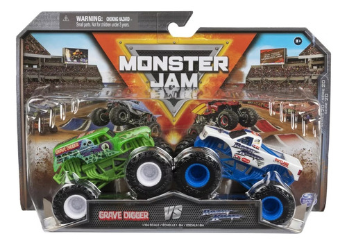 Set De Autos Monster Jam X2 Spin Master Escala 1:64