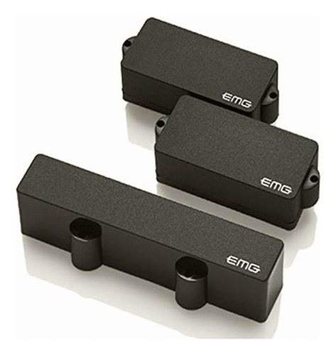 Emg Pj Active Juego De Pastillas Para Bajo, Color Negro