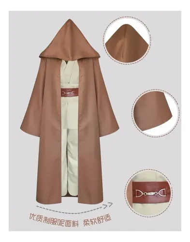 0 W** Traje Jedi Túnica Capucha Cosplay + Envío Rápido**v 0 | Meses sin ...