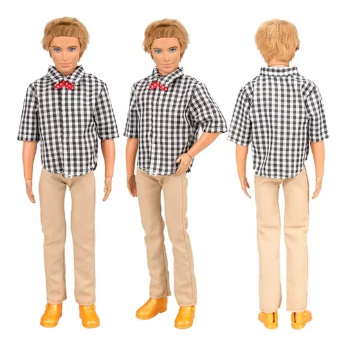 Kit De Acessórios Roupas Para Boneca Barbie e Ken - Sheilinha