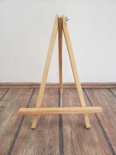 Mini Caballete De Madera Para Pintar Cuadros, Plegable.