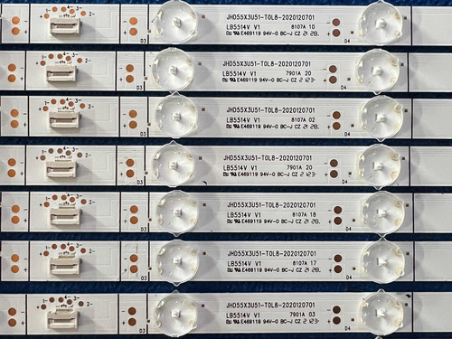Tiras Leds Hisense 55u6g Jhd55x3u51-t0l8-2020120701 Hosp P* (Usado)