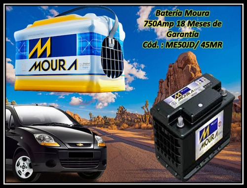 Batería Moura  750amp 18 Meses De Garantía Me50jd/ 45mr
