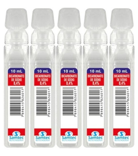 Bicarbonato Diluição 8,4 % Kit 10 Ampola De 10 Ml 