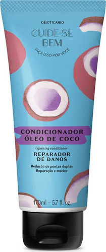 Condicionador Óleo De Coco Cuide-se Bem 170ml O Boticário