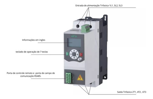 Chave Partida Soft Starter Wce 74a 50cv 380v C/ Bypass E Ihm
