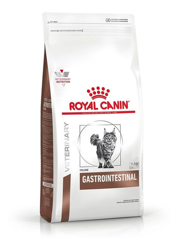 Imagen 2 de 3 de Alimento Royal Canin Veterinary Diet Feline Gastrointestinal (GI 32) para gato adulto sabor mix en bolsa de 2 kg