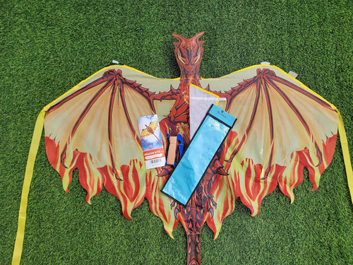 Cometa Dragón Grande Para Adultos Y Niños, Fácil De Volar