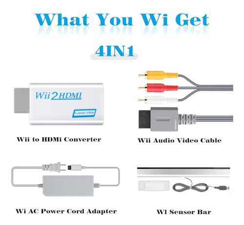 Kit Adaptador 4 En 1 Definitivo Para Wii - Amplifica Tu Aven