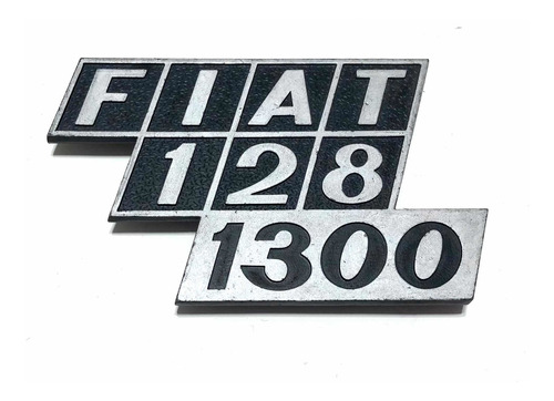 Insignia Leyenda Fiat 128 1300 Original Metalica Mate