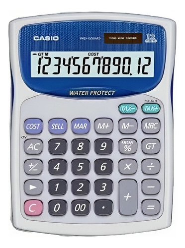 Calculadora Escritorio Casio Wd-220ms C/blanco