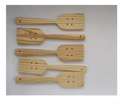 2palas D Madera Artesanal Antirayones Cocina Sarten Caserola