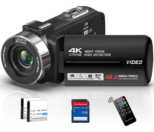 Videocámara Videocámara 4k 48mp 18x Cámara De Video Digital