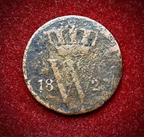 Moneda 1 Centavo Holanda 1827 Km 47 William 1