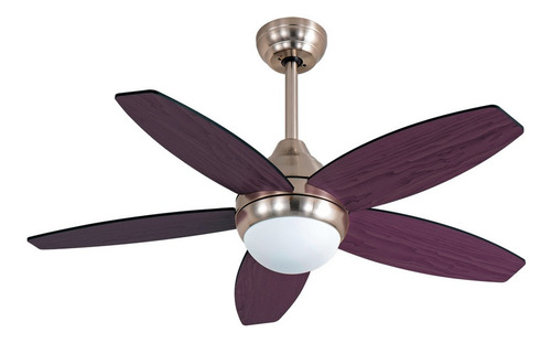 Ventilador De Techo Wengue Y Haya De  Madera, 48  Liliana