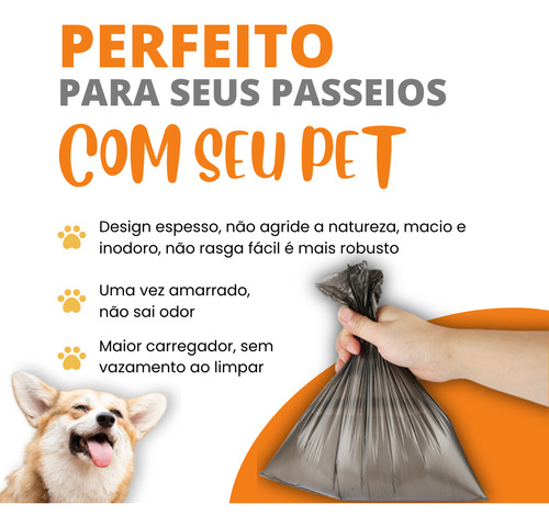 Kit Cata Caca Suporte + Rolinhos Refil Pet Passeio Cachorro