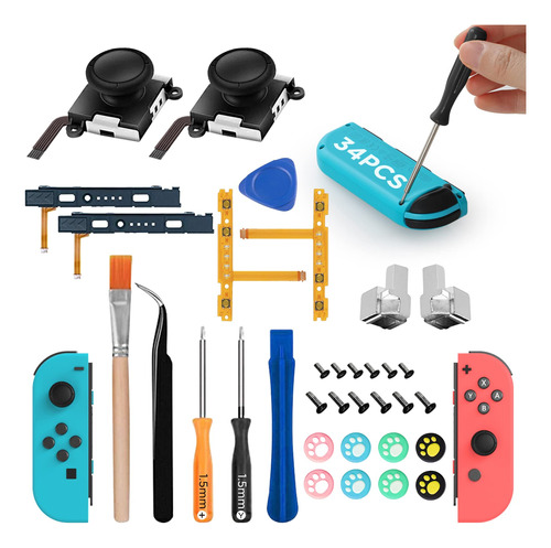 Geeric, Joycon - Kit De Reparacin De Joycon Compatible Con I